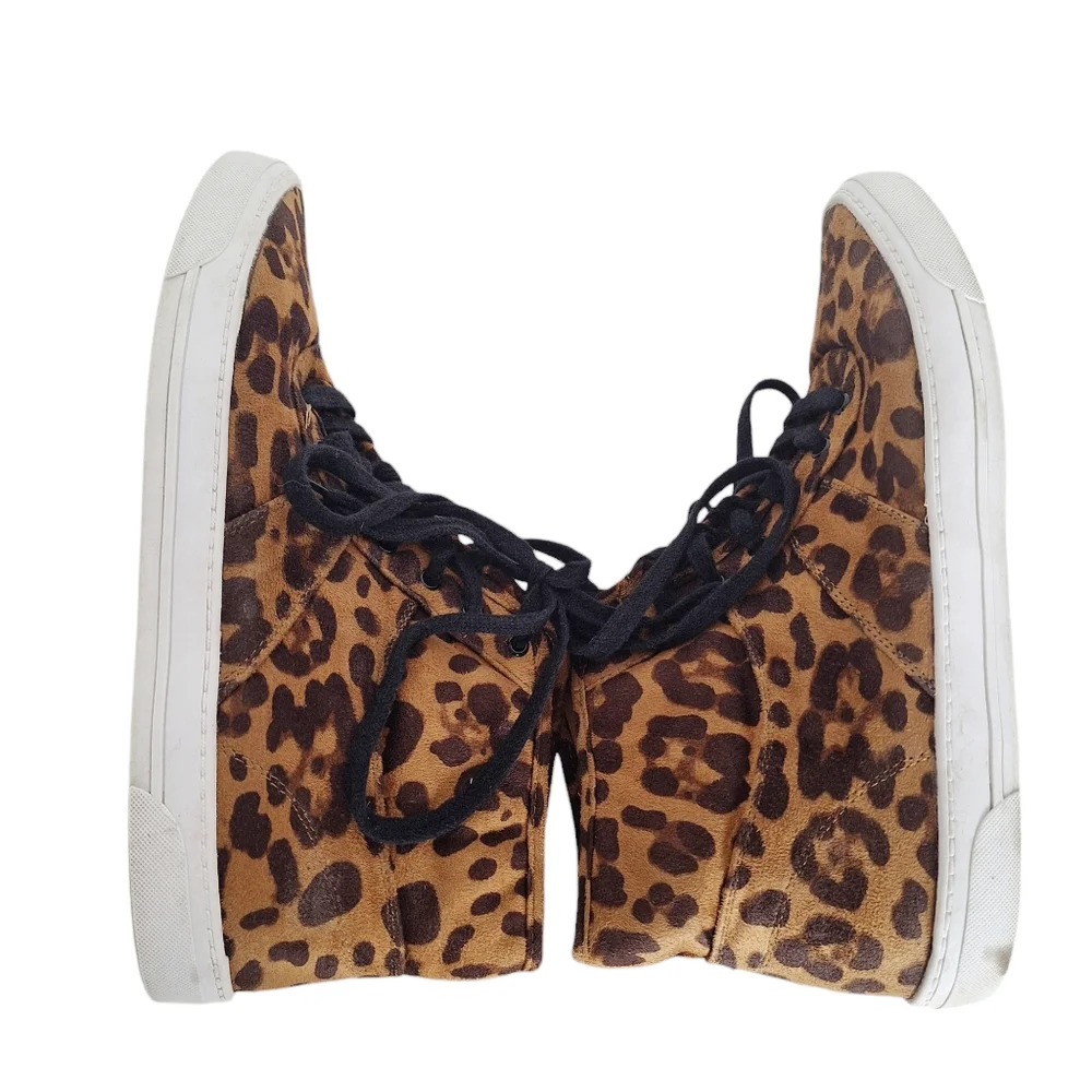 DV Dolce Vita SZ 8.5 Serene Leopard Print High-Top Sneakers‎
